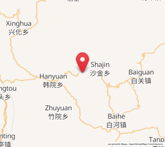 Map of Haoti, Gansu