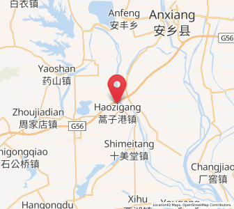 Map of Haozigang, Hunan