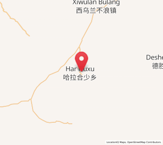 Map of Har Huxu, Inner Mongolia