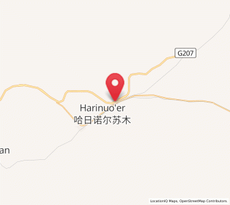 Map of Har Nur, Inner Mongolia