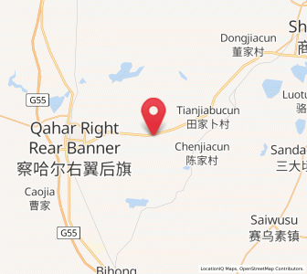 Map of Hayan Hudong, Inner Mongolia