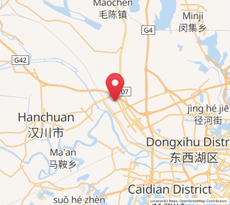 Map of Hebaohu, Hubei