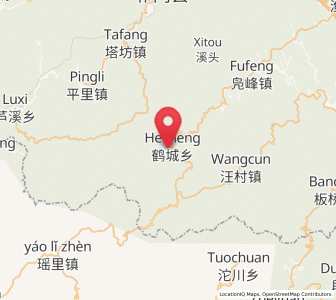 Map of Hecheng, Anhui