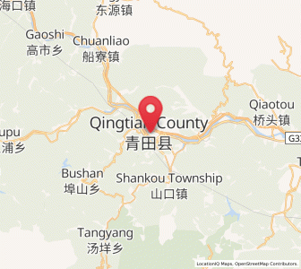 Map of Hecheng, Zhejiang