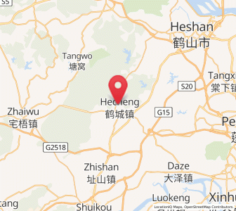 Map of Hecheng, Guangdong