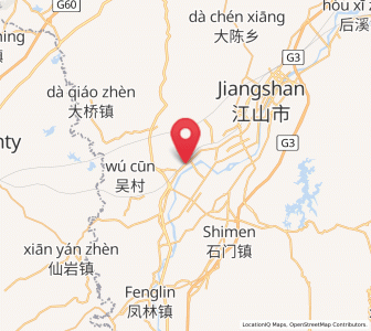 Map of Hecun, Zhejiang