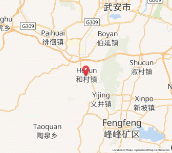 Map of Hecun, Hebei