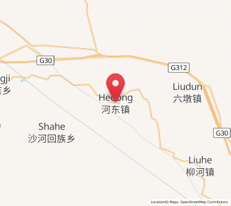 Map of Hedong, Gansu