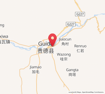 Map of Hedong, Qinghai