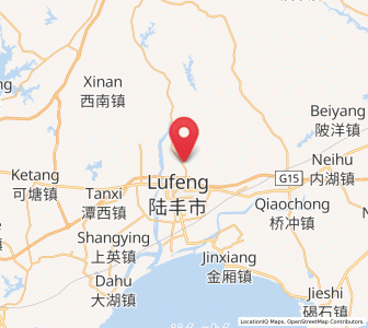 Map of Hedong, Guangdong