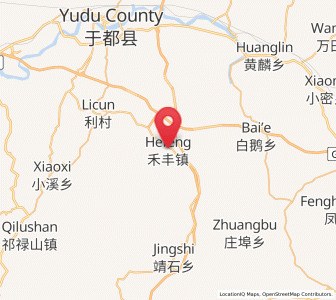 Map of Hefeng, Jiangxi