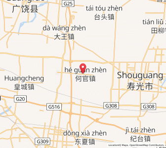 Map of Heguan, Shandong