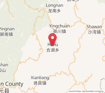 Map of Hehu, Zhejiang