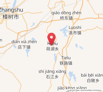 Map of Hehu, Jiangxi