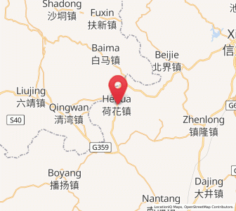 Map of Hehua, Guangdong