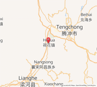 Map of Hehua, Yunnan