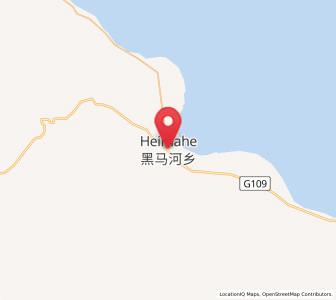 Map of Heimahe, Qinghai