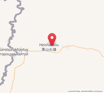 Map of Heishantou, Inner Mongolia