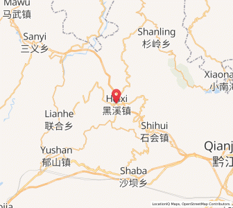 Map of Heixi, Chongqing