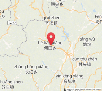 Map of Hejia, Zhejiang