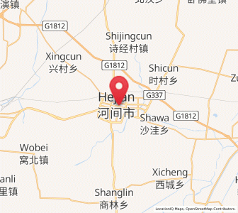 Map of Hejian, Hebei