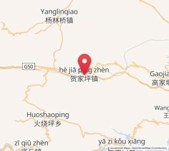 Map of Hejiaping, Hubei
