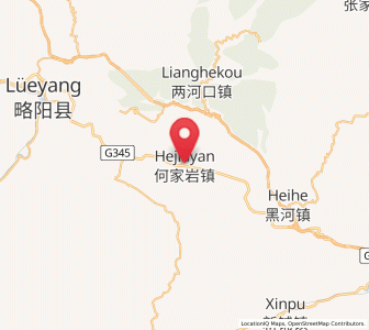 Map of Hejiayan, Shaanxi
