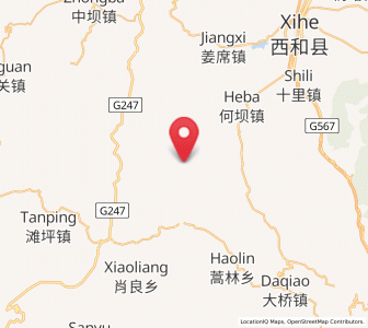 Map of Hekou, Gansu