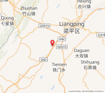 Map of Helin, Chongqing