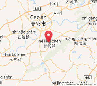 Map of Heling, Jiangxi