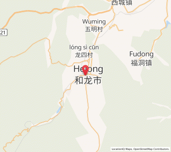 Map of Helong, Jilin
