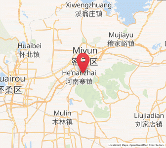 Map of Henanzhai, Beijing