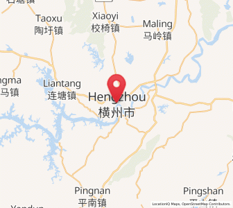 Map of Heng, Guangxi