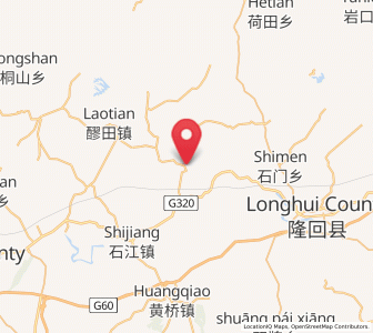 Map of Hengbanqiao, Hunan