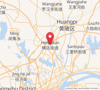 Map of Hengdian, Hubei