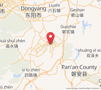 Map of Hengdian, Zhejiang