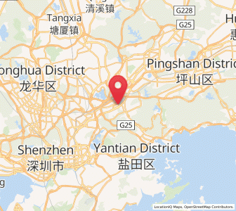 Map of Henggang, Guangdong
