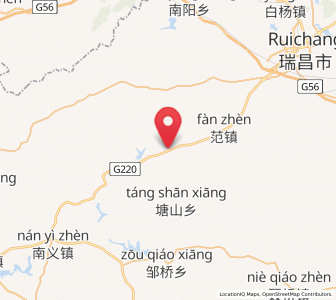 Map of Henggang, Jiangxi
