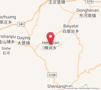 Map of Hengjian, Shanxi