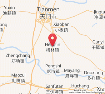 Map of Henglin, Hubei