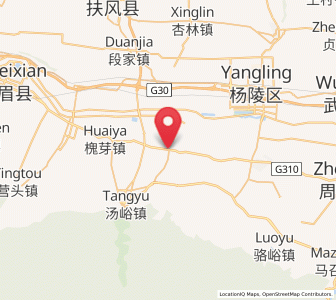 Map of Hengqu, Shaanxi