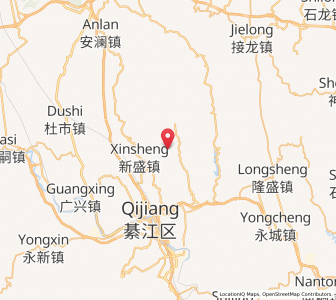 Map of Hengshan, Chongqing