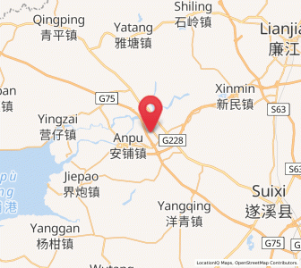 Map of Hengshan, Guangdong
