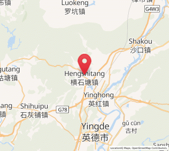 Map of Hengshitang, Guangdong