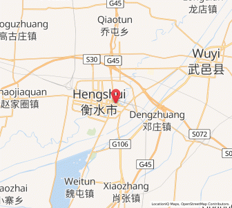 Map of Hengshui, Hebei