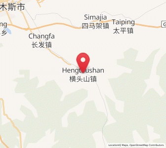 Map of Hengtoushan, Heilongjiang