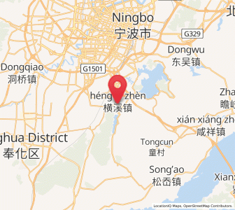 Map of Hengxizhen, Zhejiang