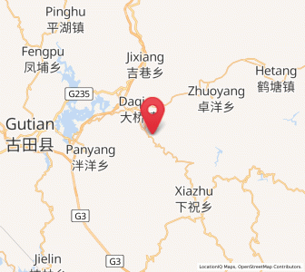Map of Hengyangcun, Fujian