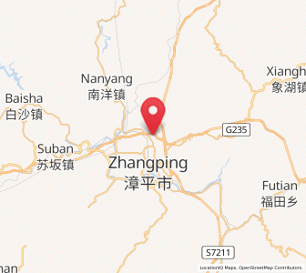 Map of Heping, Fujian