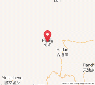Map of Heping, Gansu